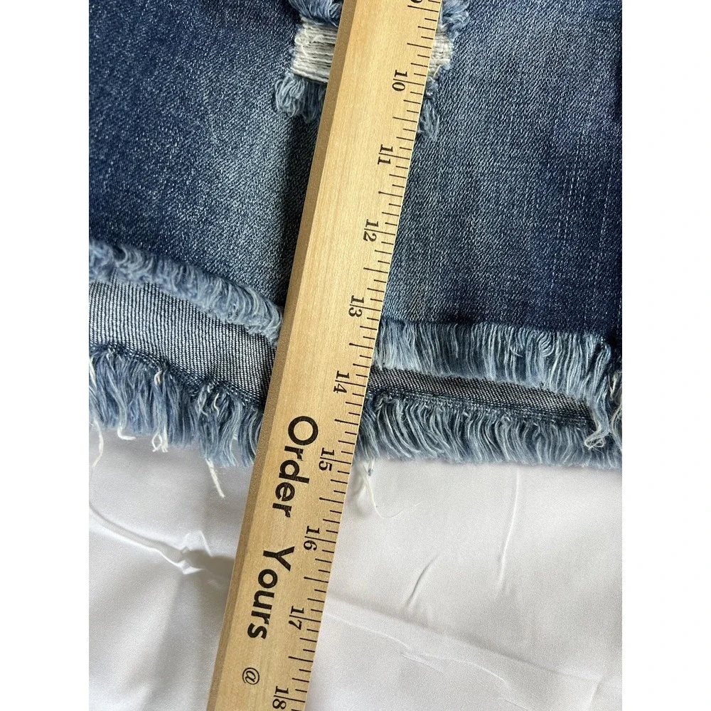 Glamour Farms Boutique Shorts‎ Womens Large Distressed Denim Frayed Hem Casual